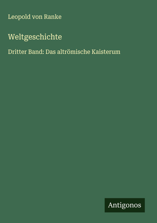 Kniha Weltgeschichte 