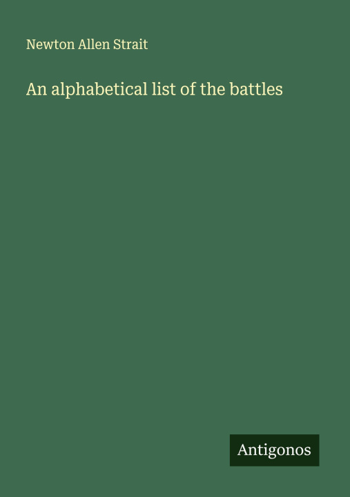 Buch An alphabetical list of the battles 