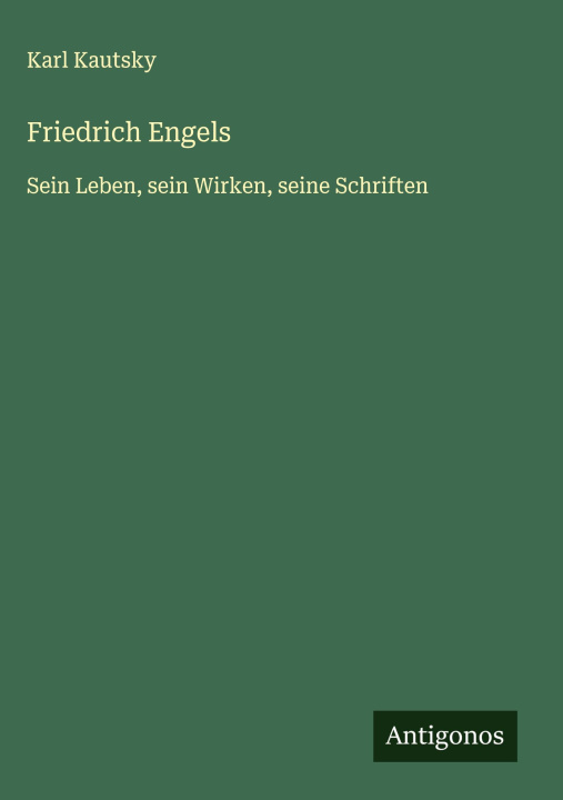 Kniha Friedrich Engels Karl Kautsky