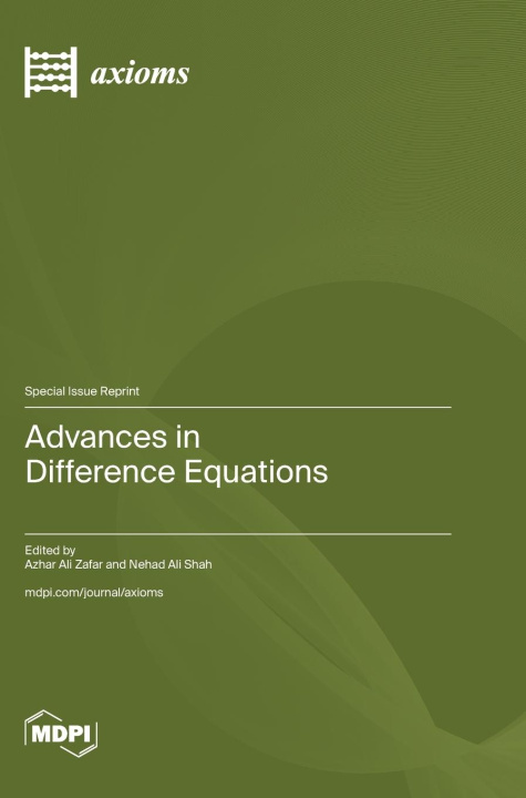 Kniha Advances in Difference Equations Azhar Ali Zafar