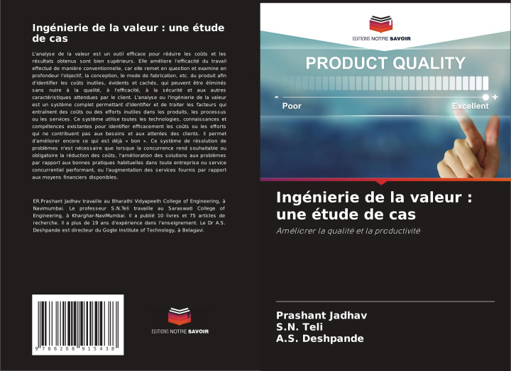 Kniha Ingénierie de la valeur : une étude de cas S. N. Teli