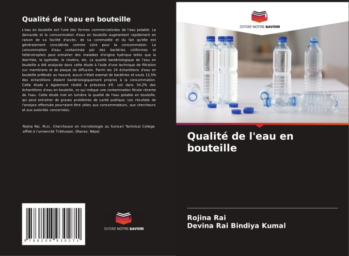 Книга Qualité de l'eau en bouteille Devina Rai Bindiya Kumal