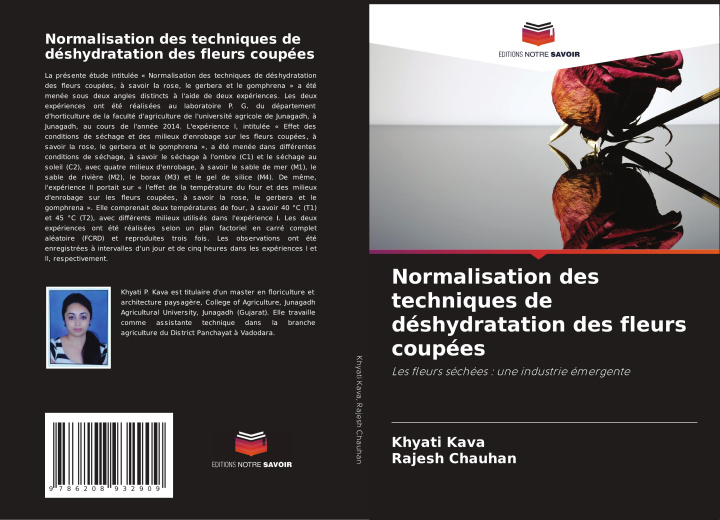 Buch Normalisation des techniques de déshydratation des fleurs coupées Rajesh Chauhan