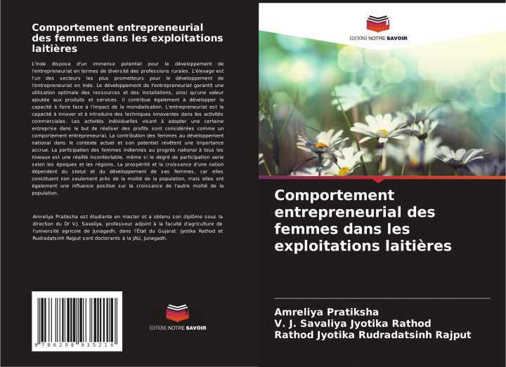Kniha Comportement entrepreneurial des femmes dans les exploitations laitières V. J. Savaliya Jyotika Rathod
