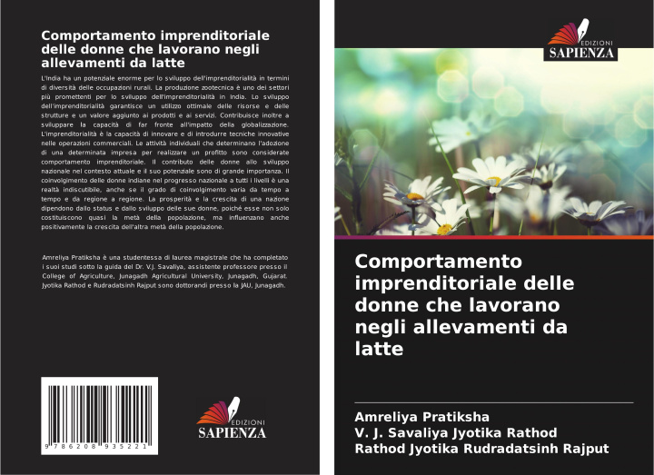 Buch Comportamento imprenditoriale delle donne che lavorano negli allevamenti da latte V. J. Savaliya Jyotika Rathod