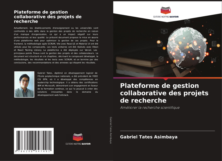 Kniha Plateforme de gestion collaborative des projets de recherche Gabriel Tates Asimbaya