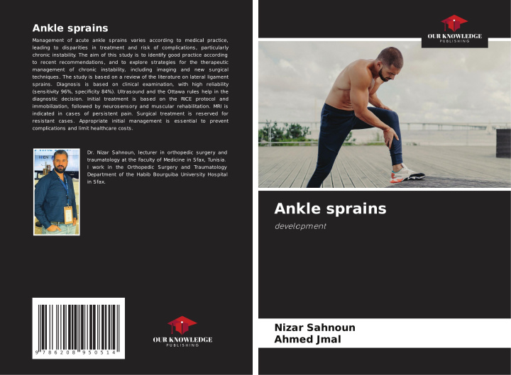 Kniha Ankle sprains Ahmed Jmal