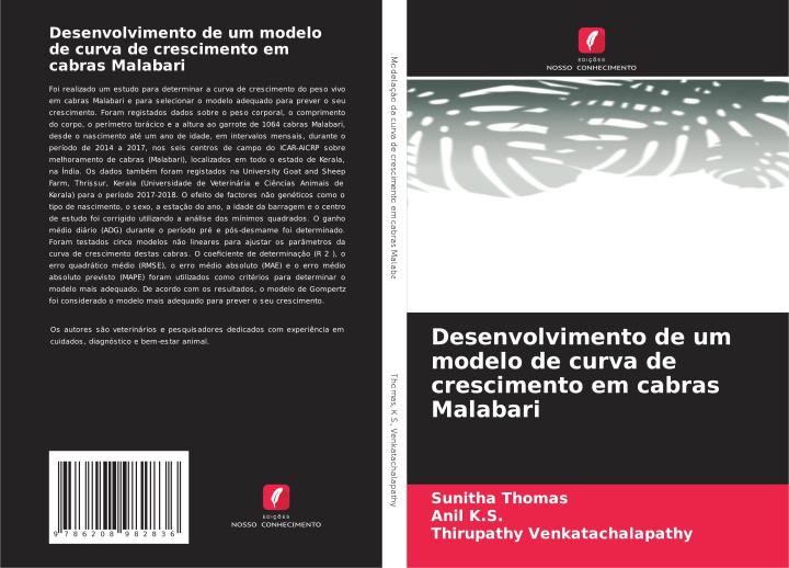 Kniha Desenvolvimento de um modelo de curva de crescimento em cabras Malabari Anil K. S.