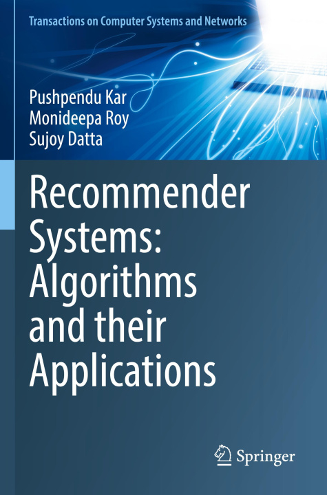 Kniha Recommender Systems: Algorithms and their Applications Sujoy Datta