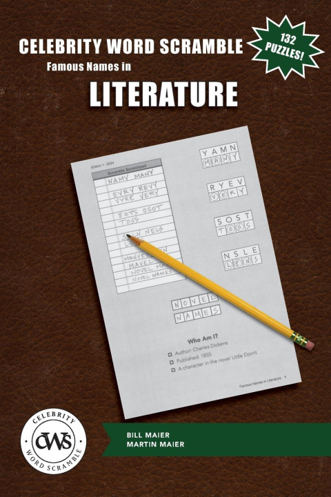 Kniha Celebrity Word Scramble Famous Names in Literature Bill Maier