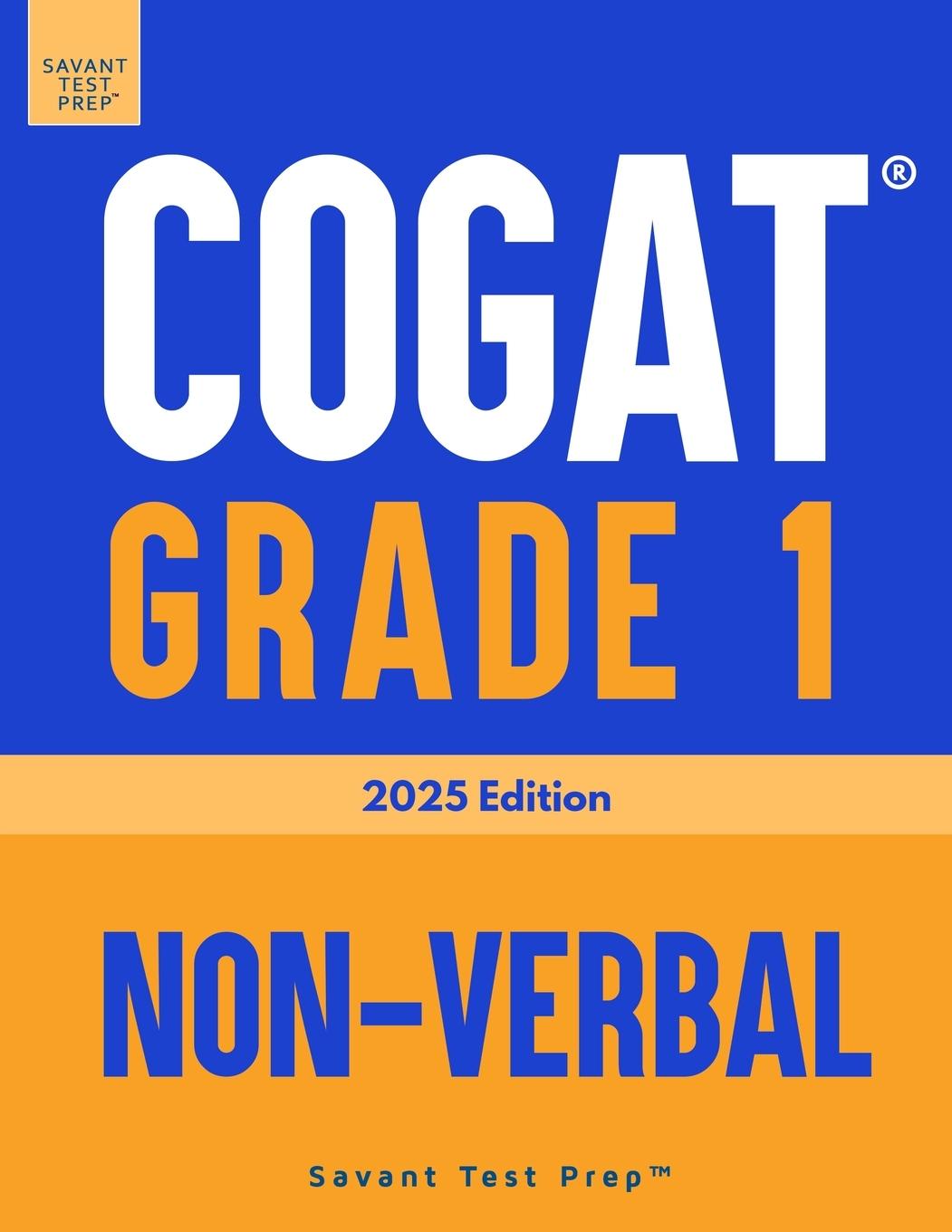 Kniha COGAT Grade 1 Non-Verbal Savant Test Prep