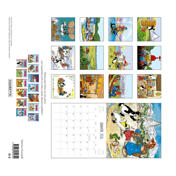 Calendário/Diário Calendrier Petzi en Suisse 2026 Thierry Capezzone
