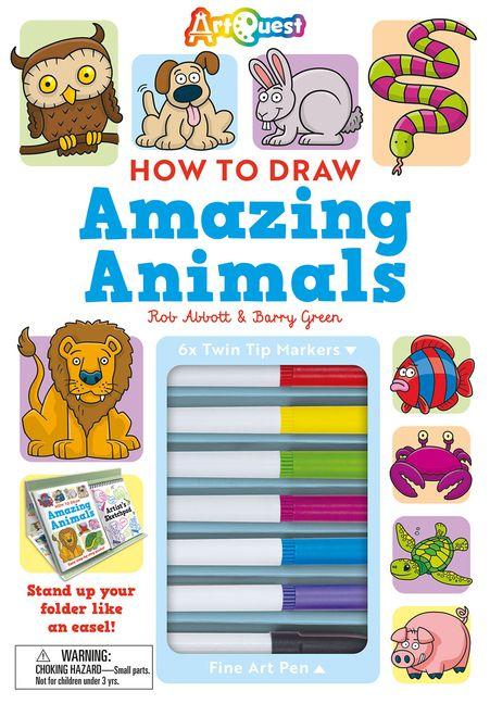 Kniha HT DRAW AMAZING ANIMALS ABBOTT ROB