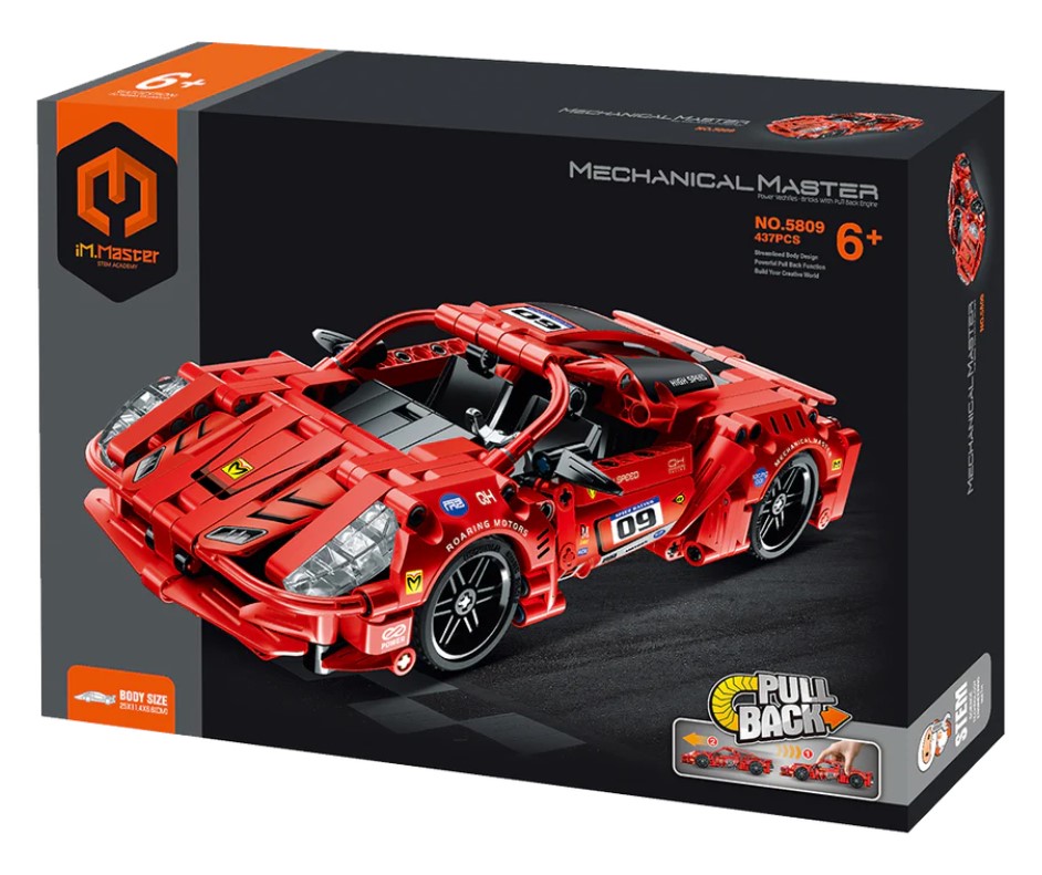 Kniha Klocki iM.Master Super Auto czerwone 437 elementów 