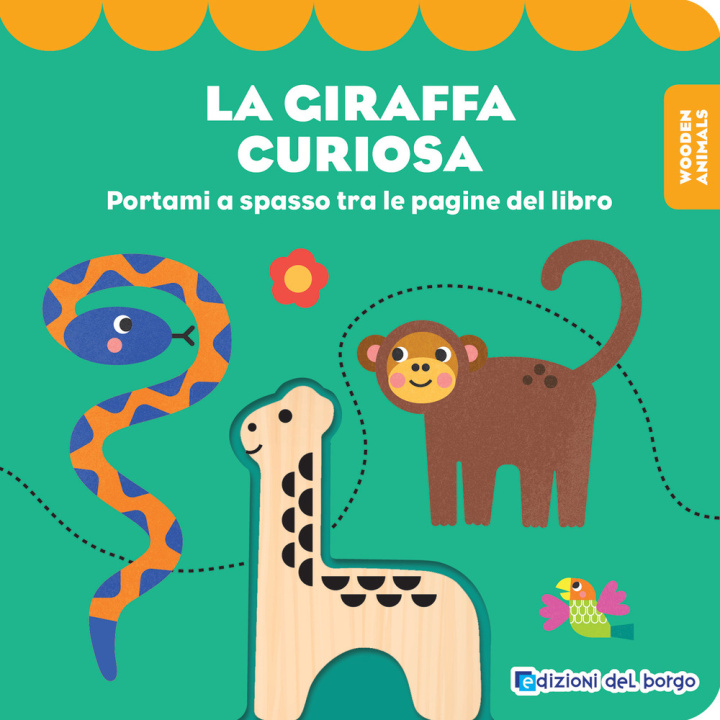 Knjiga giraffa curiosa. Wooden animals 