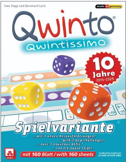 Gra/Zabawka QWINTISSIMO - ZUSATZBLÖCKE NSV - Nürnberger Spielkarten Verlag