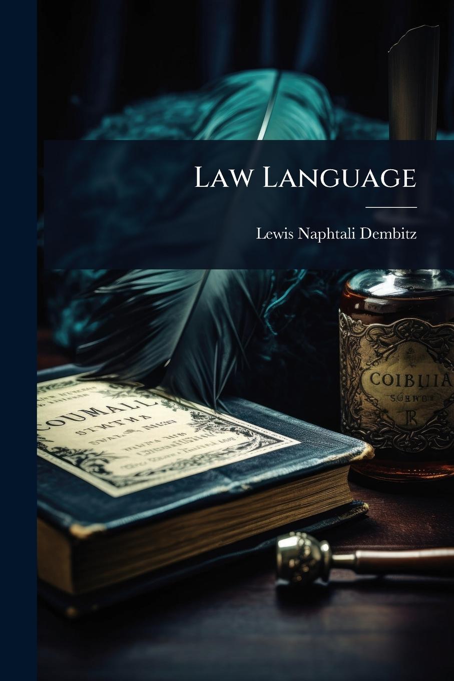 Kniha Law Language 