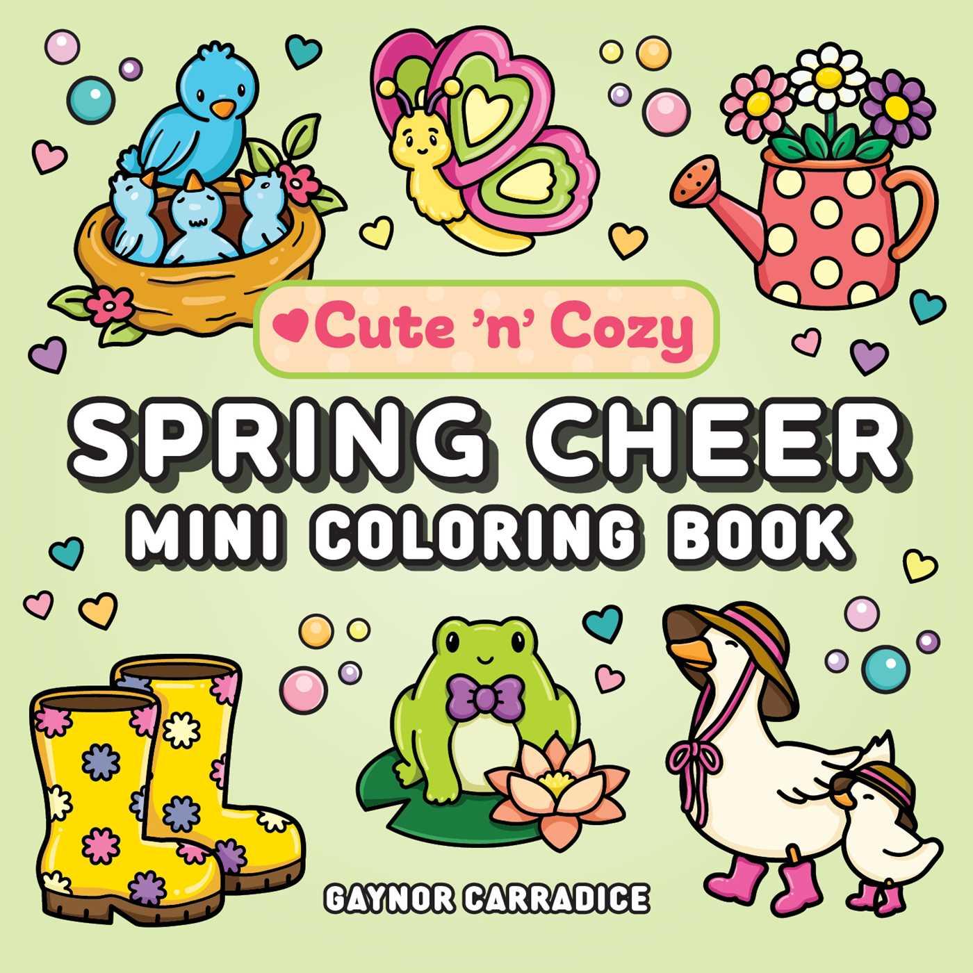 Książka Spring Cheer Mini Coloring Book CARRADICE GAYNOR