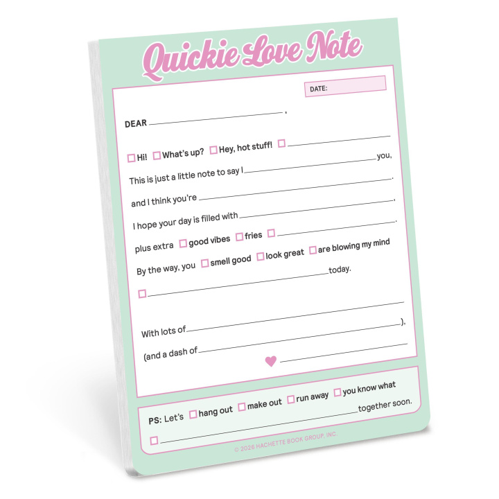 Kniha Quickie Love Note: Nifty Notes Knock Knock