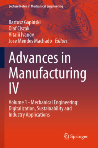 Kniha Advances in Manufacturing IV Olaf Ciszak