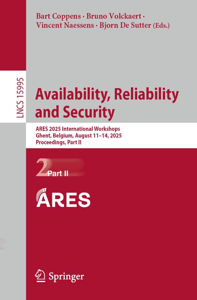 Kniha Availability, Reliability and Security Bruno Volckaert