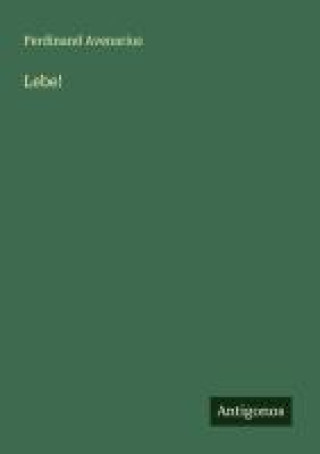 Kniha Lebe! Ferdinand Avenarius