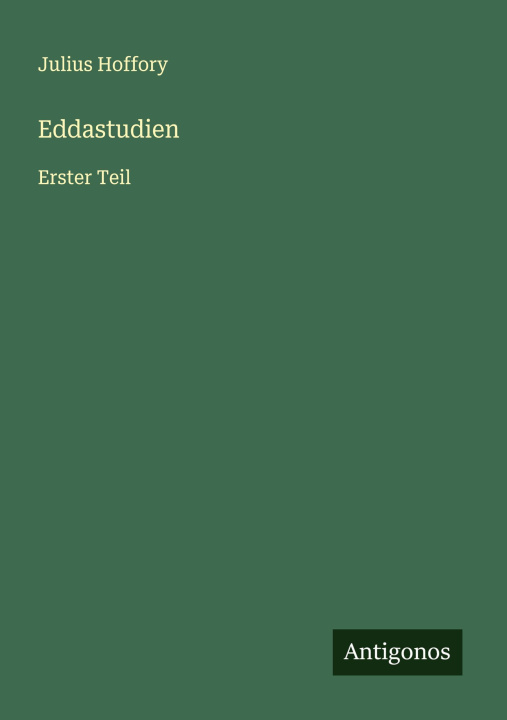 Kniha Eddastudien Julius Hoffory