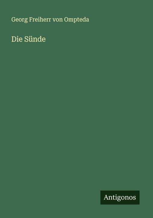 Kniha Die Sünde 