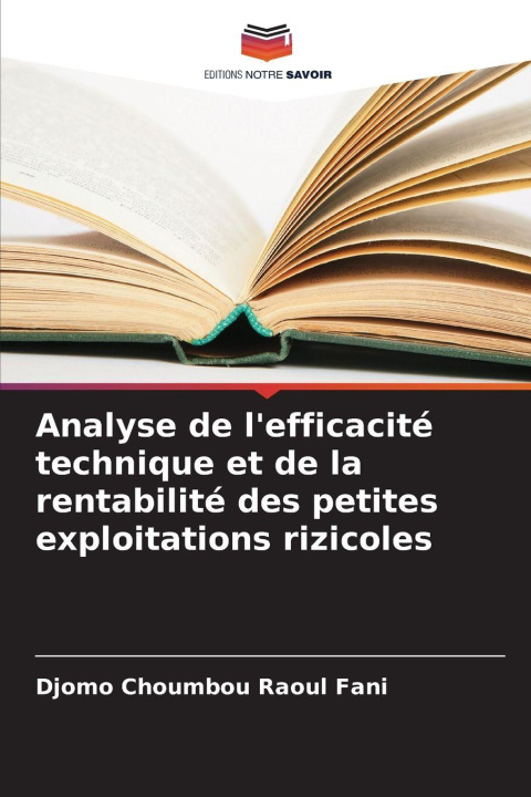 Kniha Analyse de l'efficacité technique et de la rentabilité des petites exploitations rizicoles Djomo Choumbou Raoul Fani