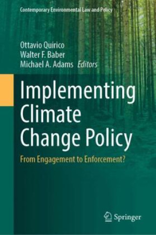 Kniha Implementing Climate Change Policy Walter F. Baber