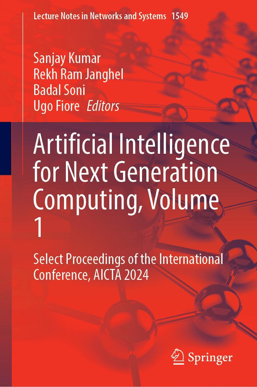 Knjiga Artificial Intelligence for Next Generation Computing, Volume 1 Rekh Ram Janghel
