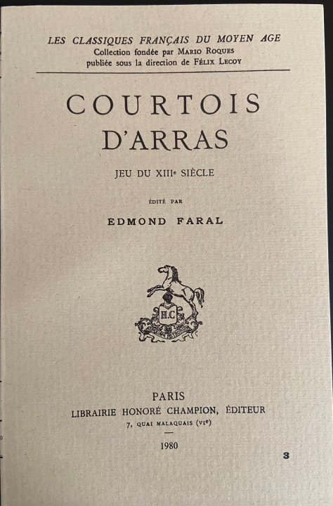 Книга Courtois d'Arras 