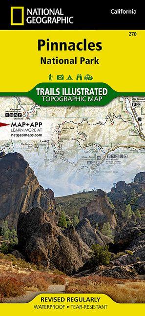 Tiskani izdelki Pinnacles National Park Map Nat Geo Maps