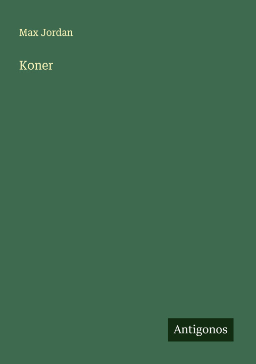 Boek Koner Max Jordan