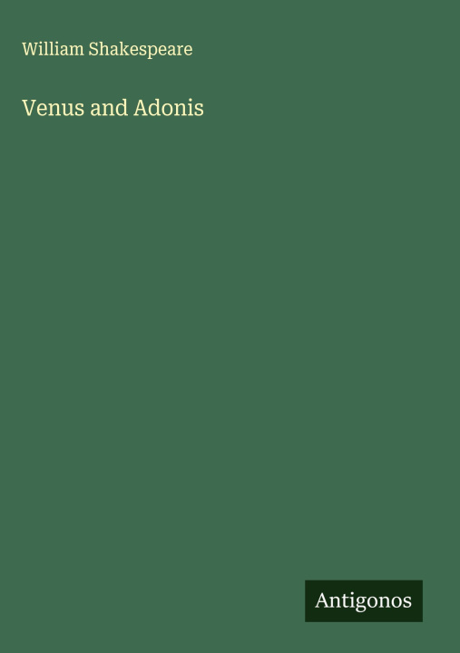 Kniha Venus and Adonis 