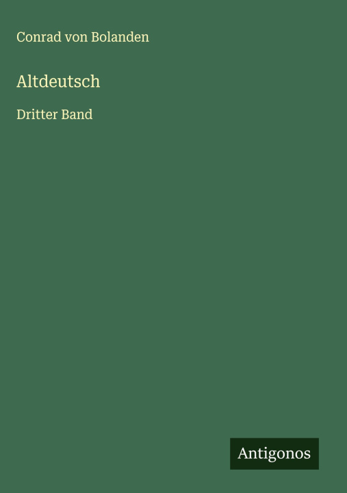 Kniha Altdeutsch 