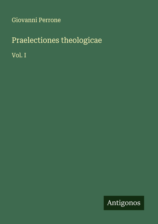Kniha Praelectiones theologicae 