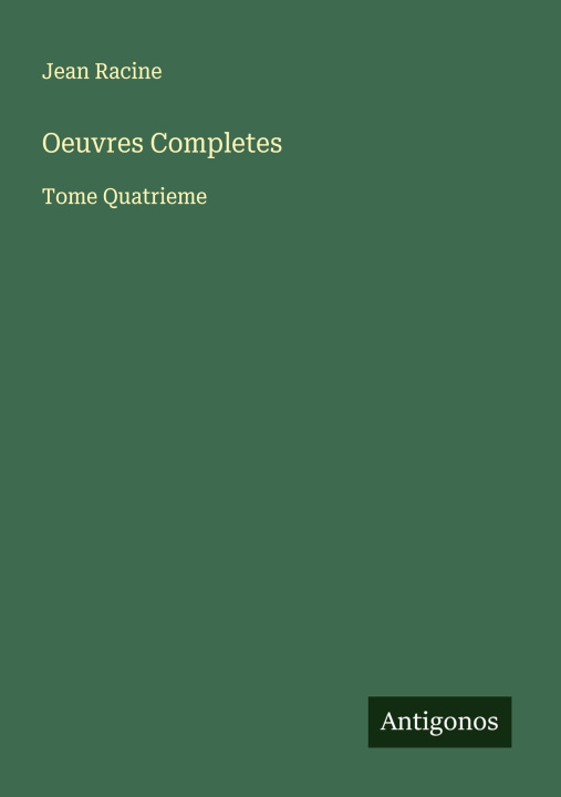 Kniha Oeuvres Completes 