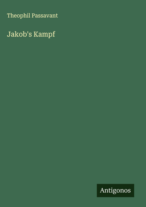 Kniha Jakob's Kampf Theophil Passavant