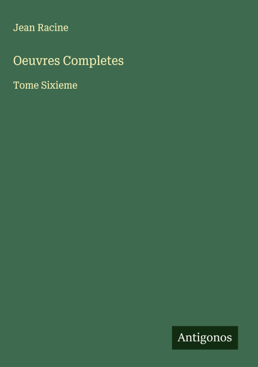 Kniha Oeuvres Completes 
