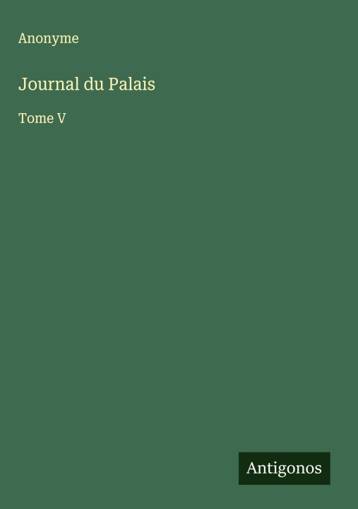 Knjiga Journal du Palais 
