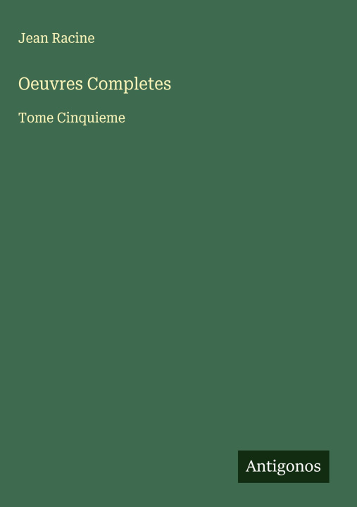 Knjiga Oeuvres Completes 