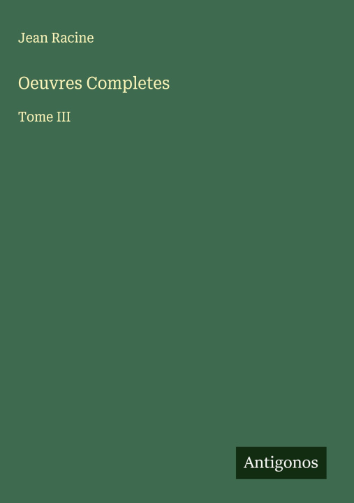 Knjiga Oeuvres Completes 