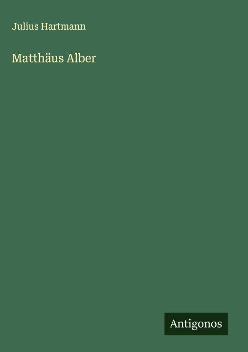 Kniha Matthäus Alber 