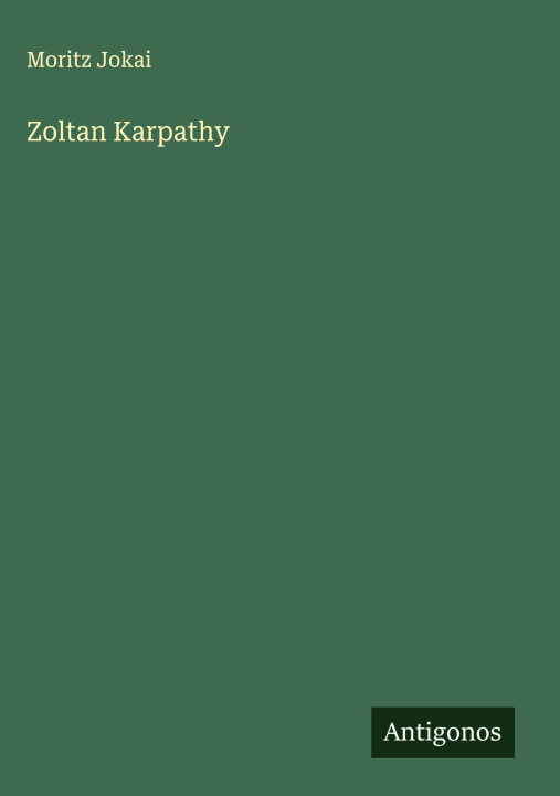 Knjiga Zoltan Karpathy 
