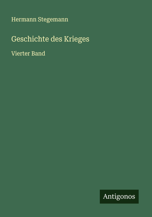 Kniha Geschichte des Krieges 