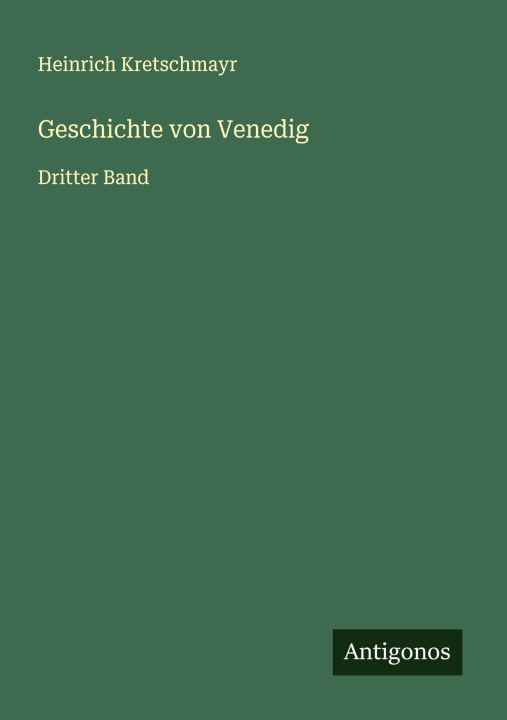 Knjiga Geschichte von Venedig 