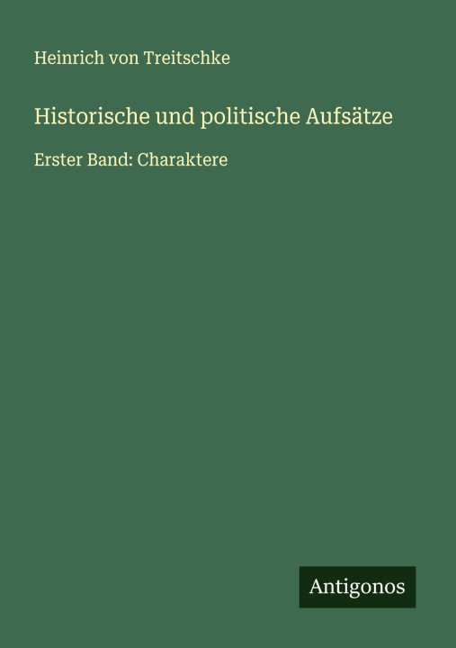 Kniha Historische und politische Aufsätze 