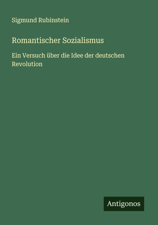Kniha Romantischer Sozialismus 