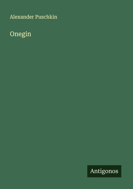 Kniha Onegin Alexander Puschkin